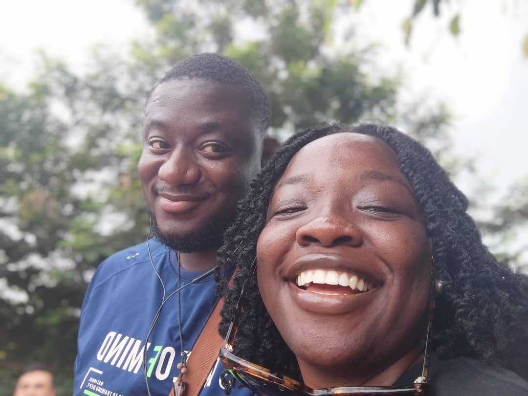 Our cofounder Daniel and our host in Ghana, UX researcher and Agritech Lead Sasha