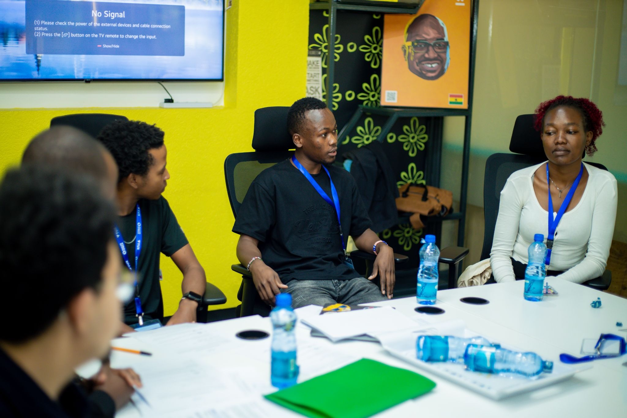 participants seated in a discussion circle
